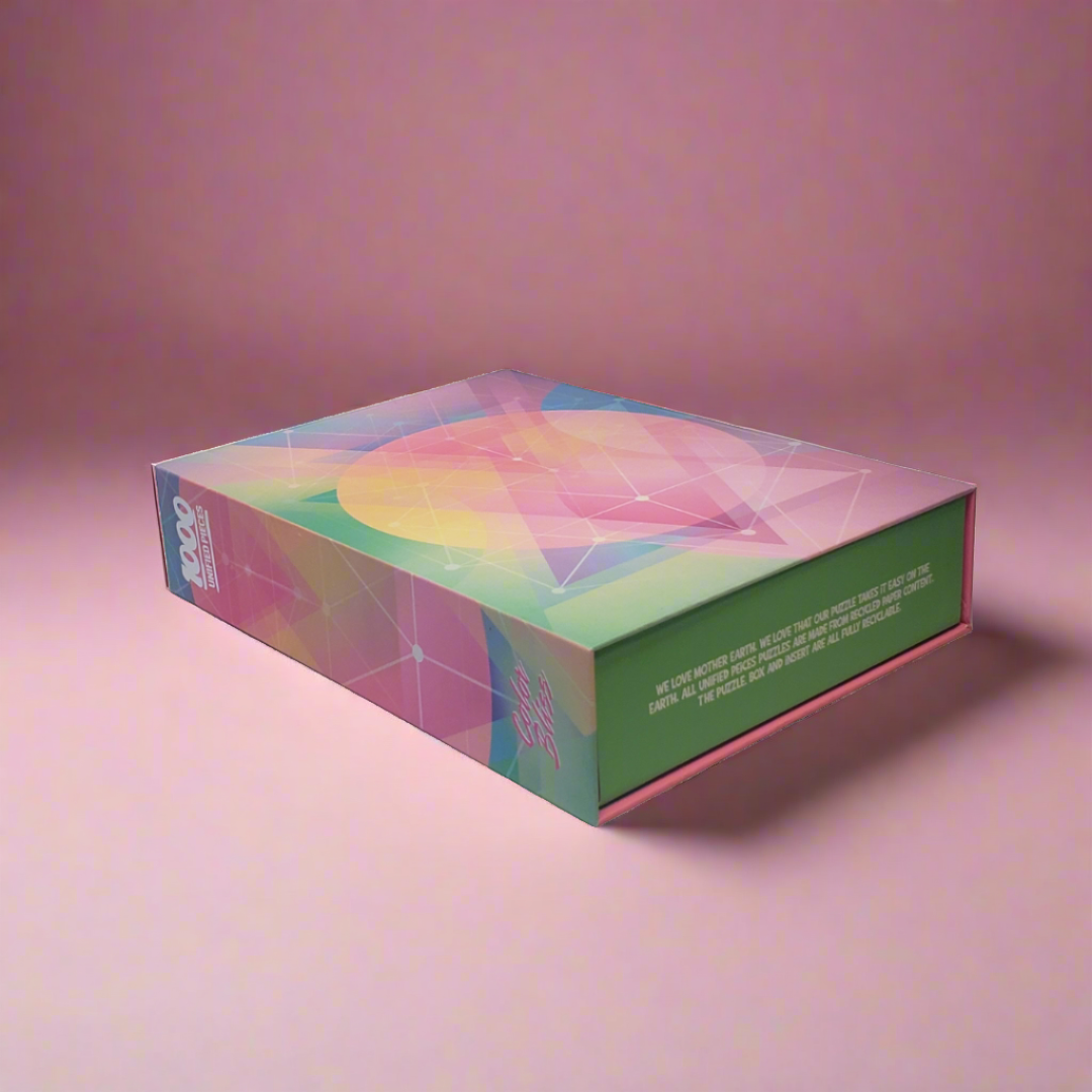 Color Bliss - 1000pc Puzzle (Large Poster Included) | Unified Pieces